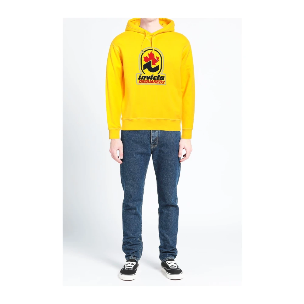 Dsquared2 Gele Sweaters voor Mannen Yellow Heren