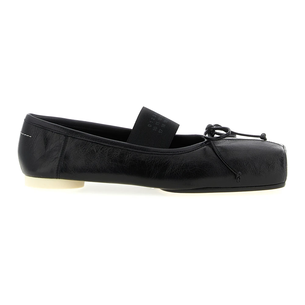 Mm6 Maison Margiela Women's Black Ballet Flats - Ballerina Shoes - 6 Uk - Shoes