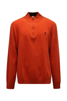 Maglione Mid-Zip Wool Blend Sweater