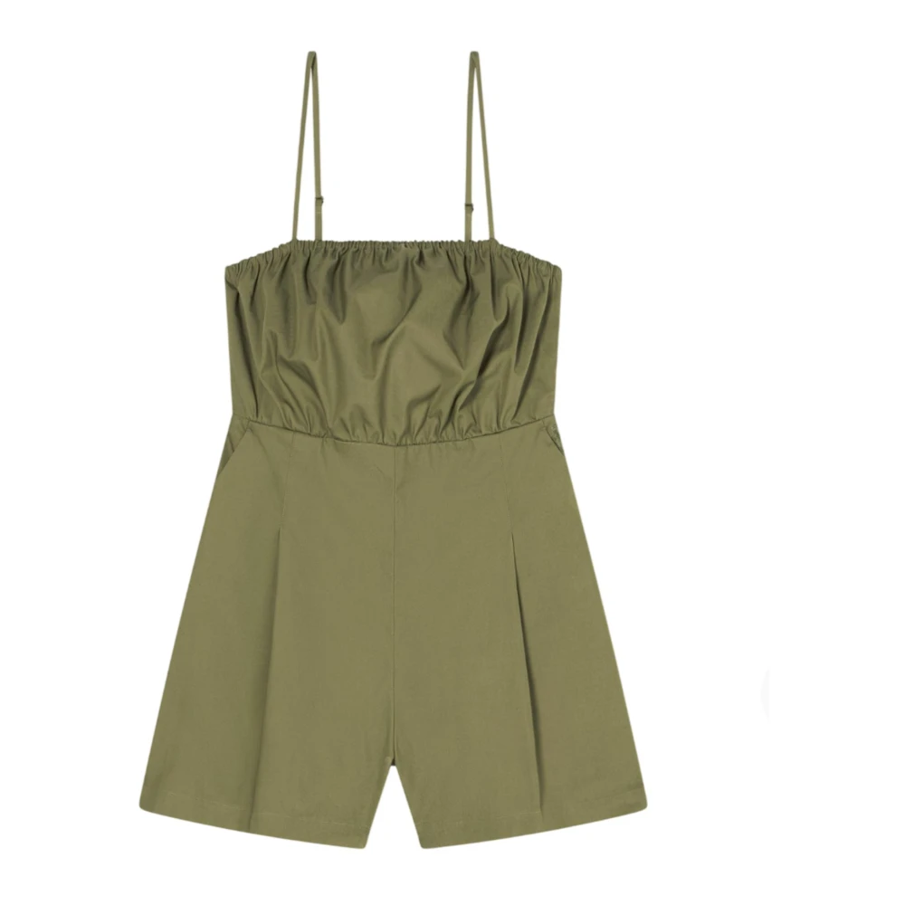 Armani Exchange Vrouw Groente Twill Playsuit