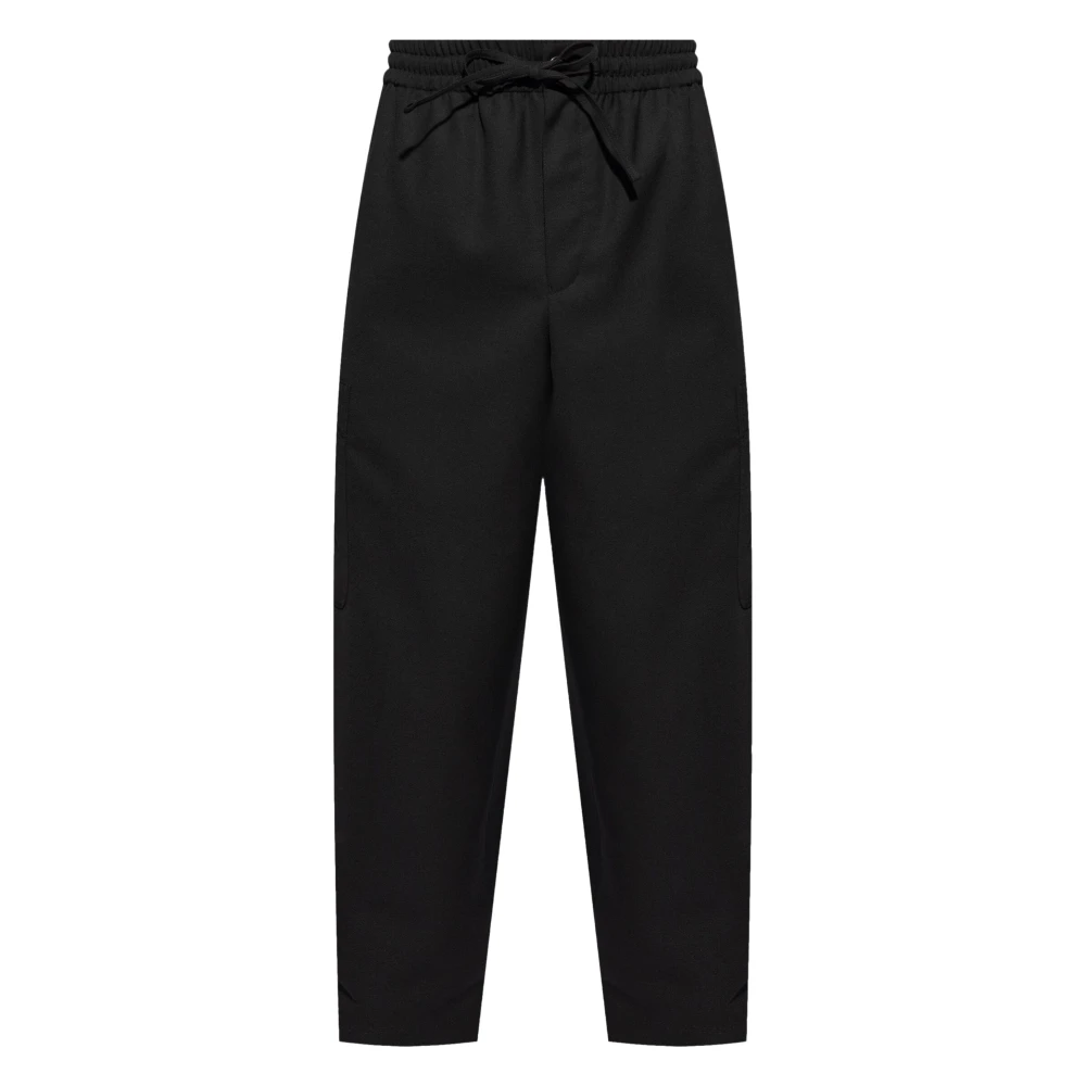 Kenzo Zwarte wollen jogging cargo broek Black Heren