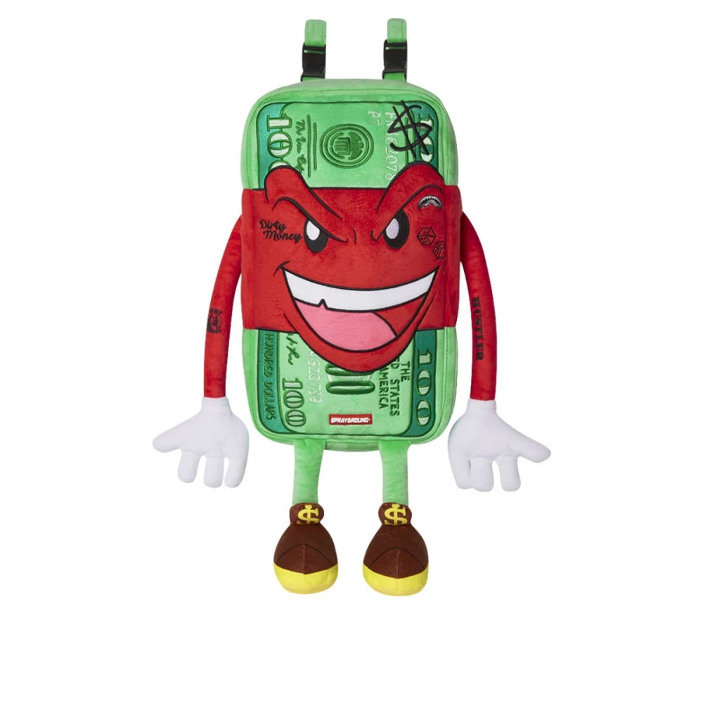 Sprayground Pluche Geldrugzak voor Jongens Green Unisex