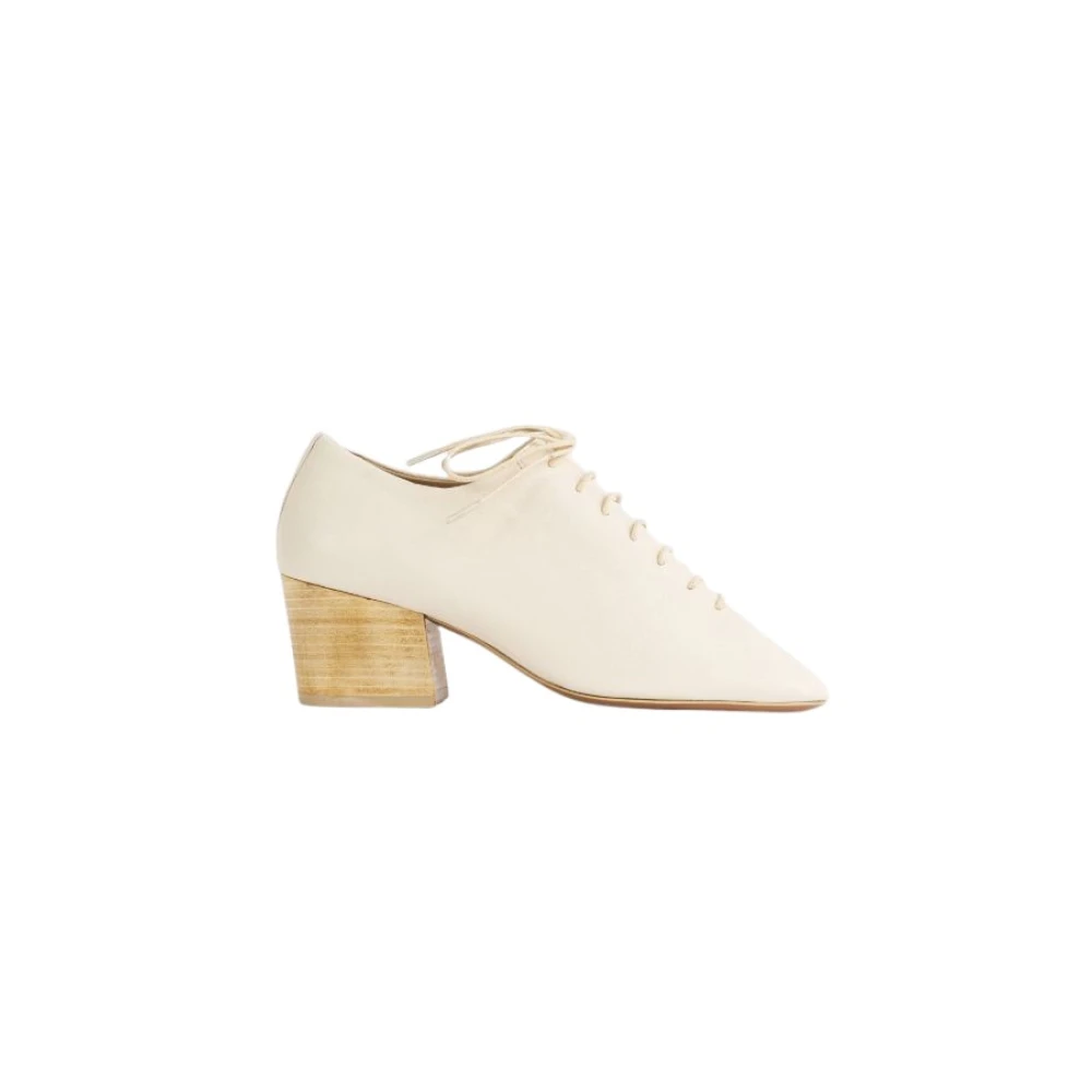 Lemaire Vita Nappa Läder Derbies Beige, Dam