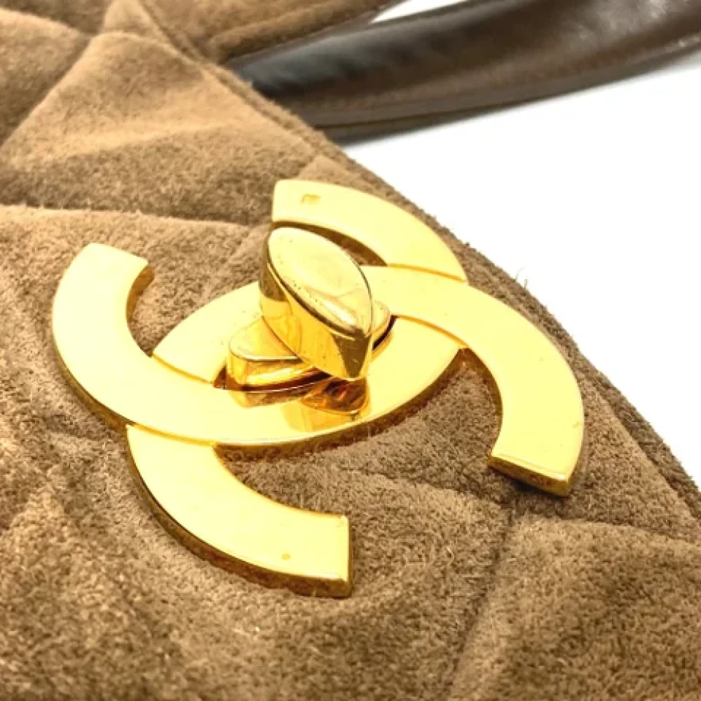 Chanel Vintage Pre-owned Fabric chanel-bags Brown Dames