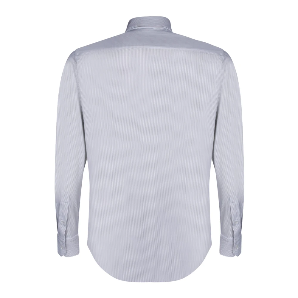 Dell'oglio Wit Gestreept Overhemd Herenmode White Heren