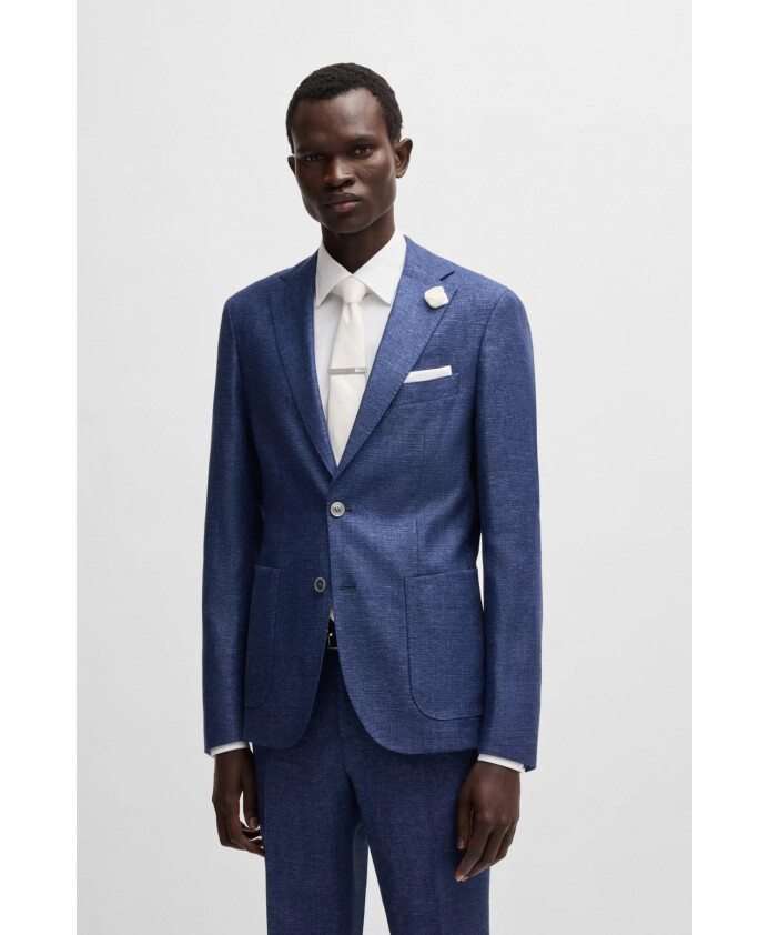 blazer-slim-fit-bleu-a-micro-motif
