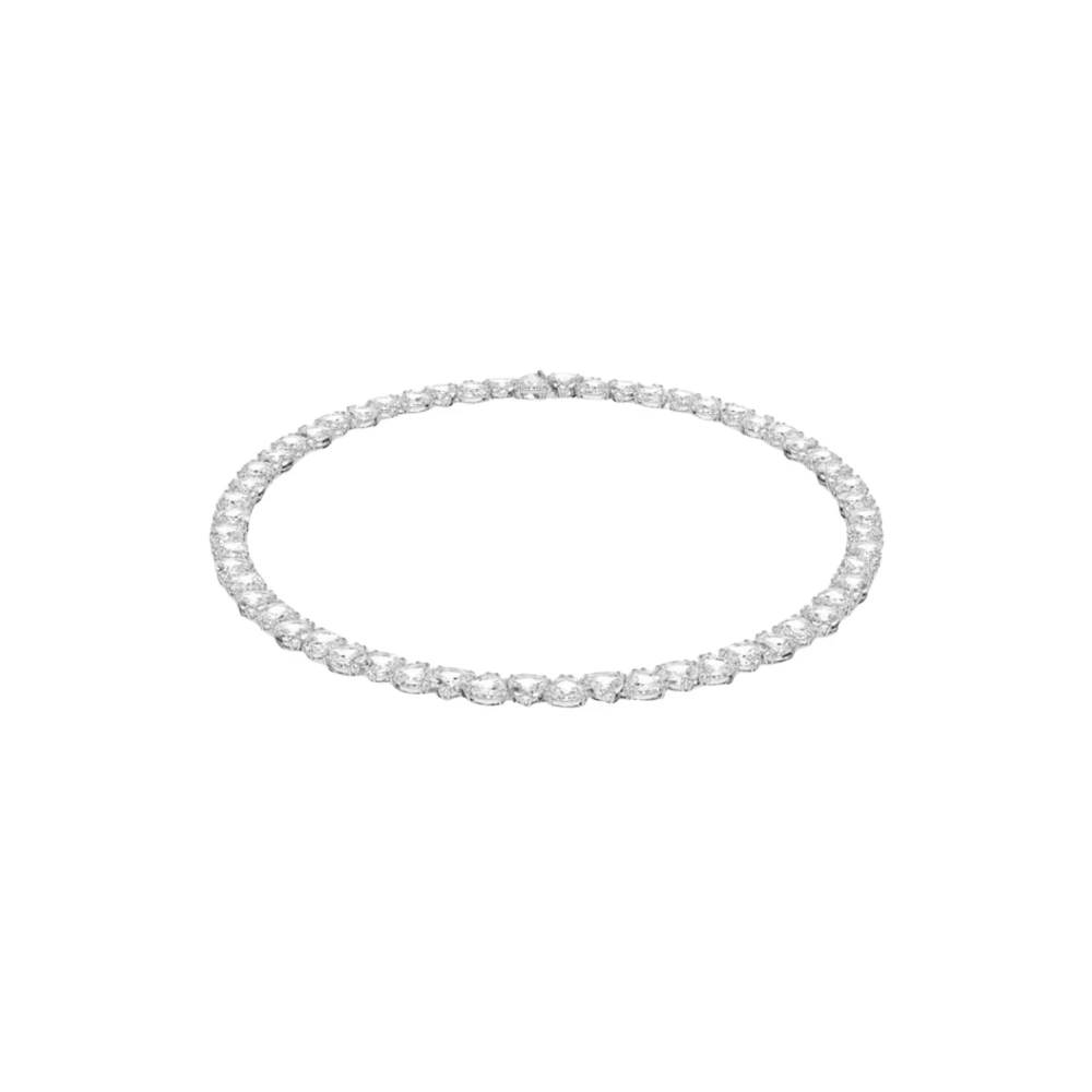 Swarovski Women's Gray Necklaces, One Size, Necklace Millenia Tennis Chain Trilliant Cut White 5621138