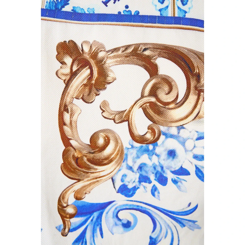 Camilla Blauw Avontuur Pofmouw Top Blue Dames