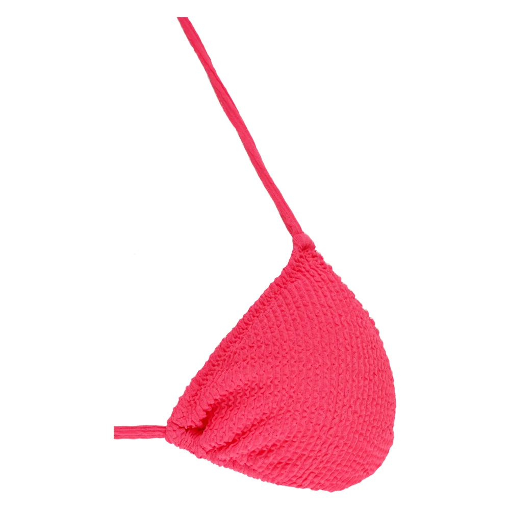 F**k Fuchsia Bikini Triangle Top met Veters Pink Dames