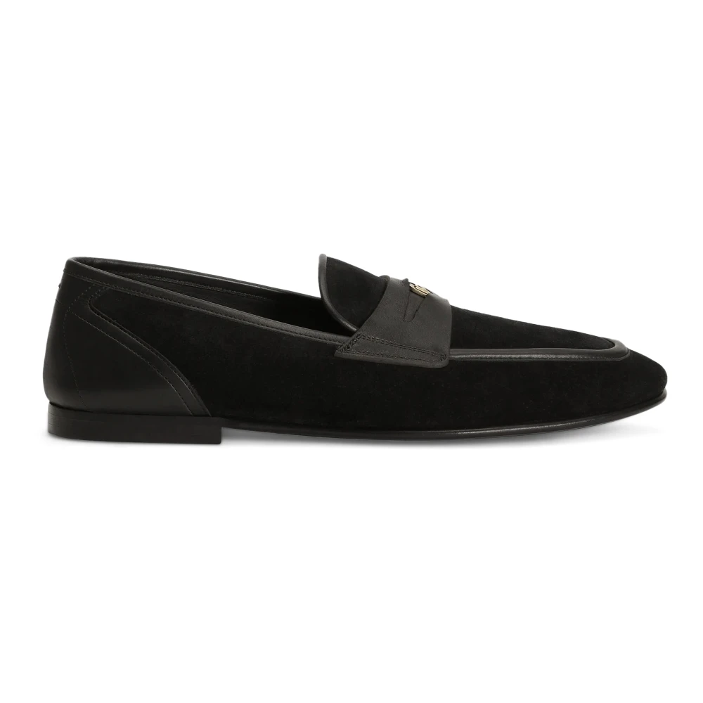 Dolce & Gabbana Men's Black Loafers, 7 Uk, Ariosto Slipper