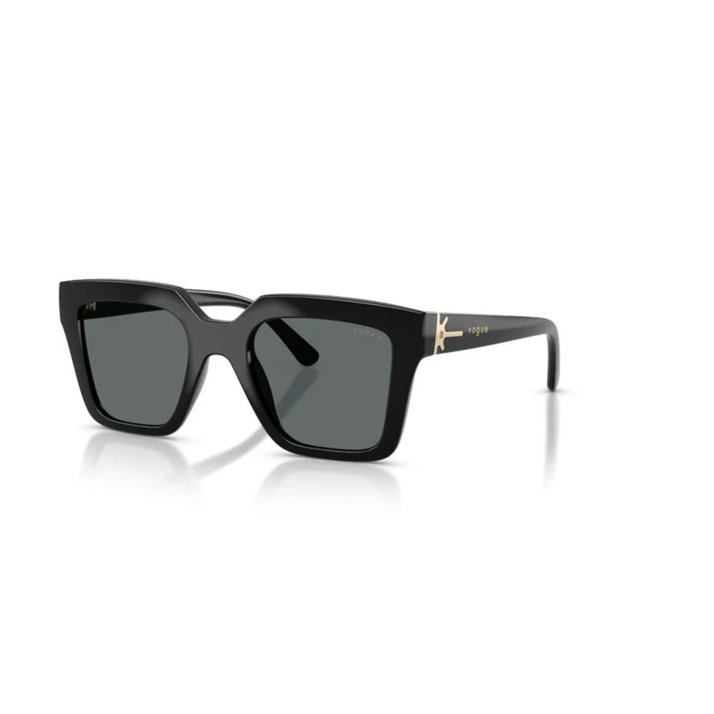 Vogue Eyewear Grey Woman Vo5690s W44/81 Sunglasses Nylon Black Squared Polarized - Image 3