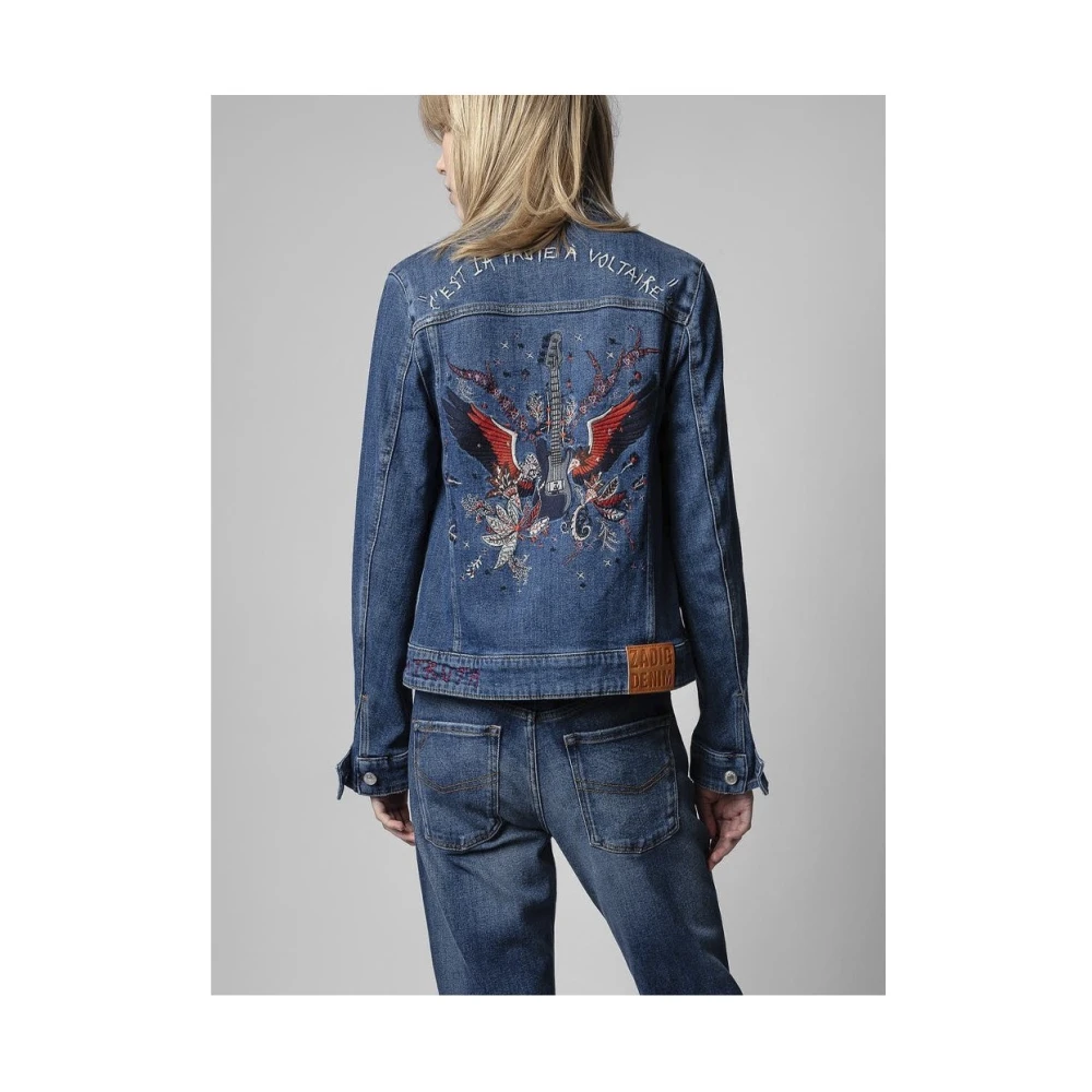 Zadig & Voltaire Modieuze Jas Blue Dames