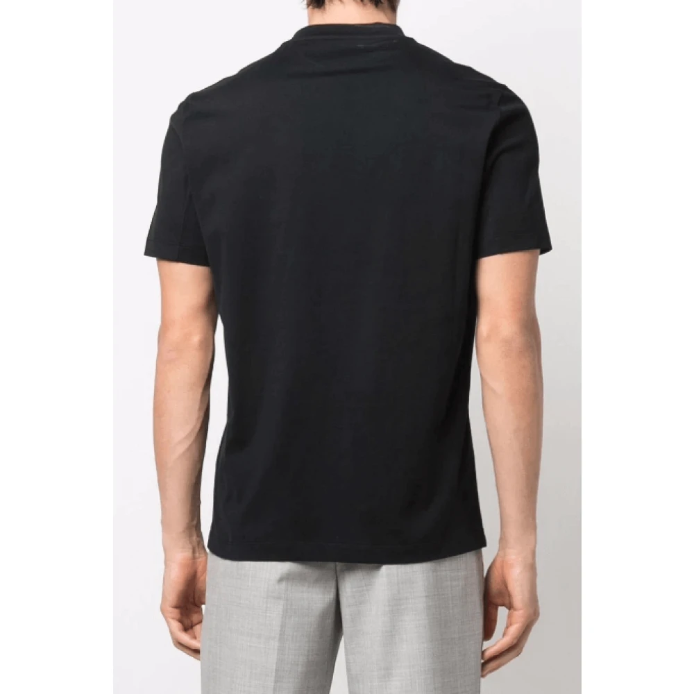 BRUNELLO CUCINELLI Klassiek Zwart Crew-Neck T-Shirt Black Heren