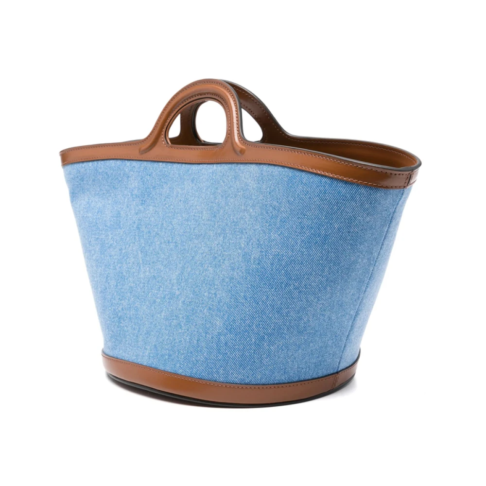 Marni Cerulean Blue Open Top Schoudertas Blue Dames