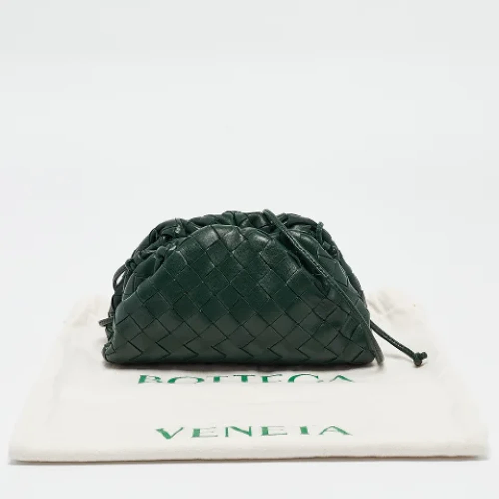 Bottega Veneta Vintage Pre-owned Leather clutches Green Dames