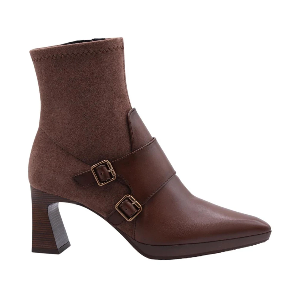 Hispanitas Brown Heeled Boots, Female, 7 Uk, Stylish Ankle Boots With Acle
