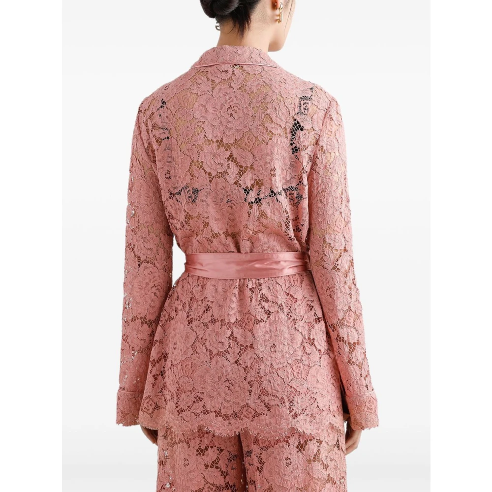 Dolce & Gabbana Stijlvolle Overhemden voor Mannen Pink Dames