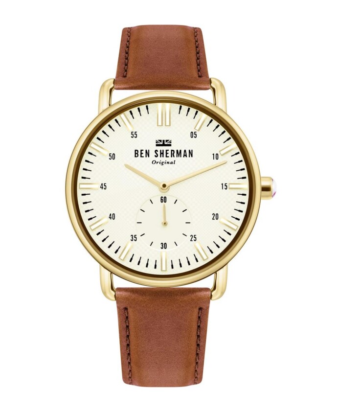 montre-a-quartz-en-cuir-dore