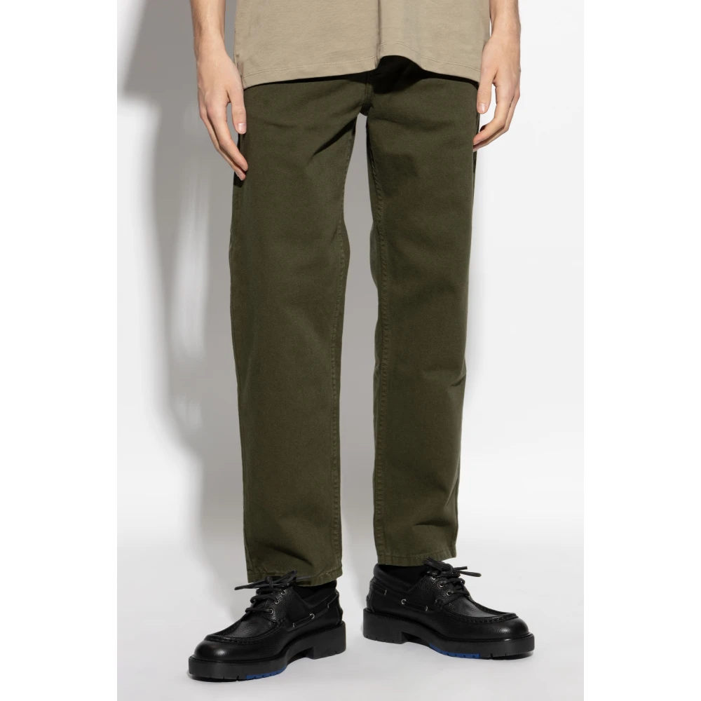 Ami Paris Broek met Logo Green Heren