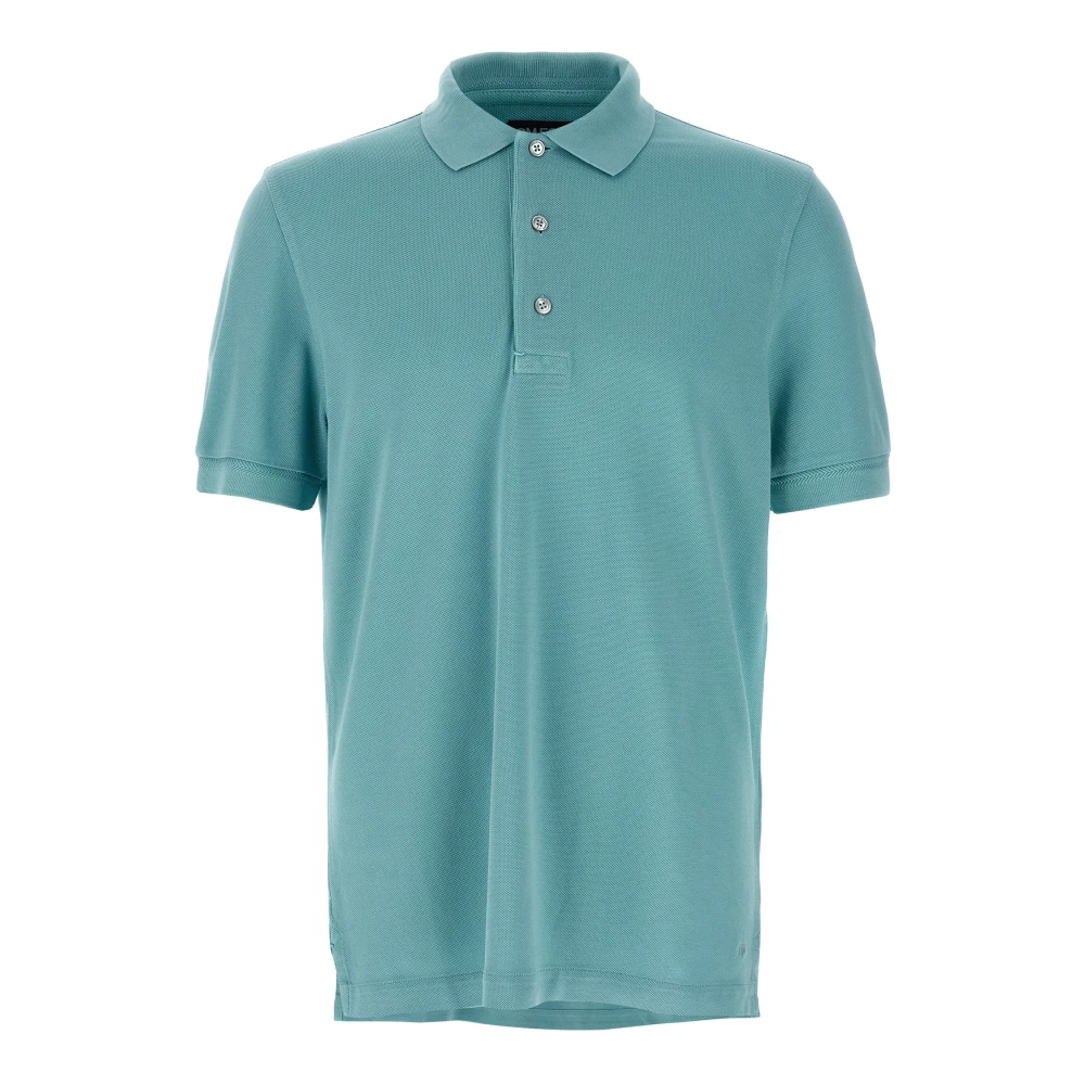 Tom Ford Men's Blue Polo Shirts, Xl, Lyocell Piqué Polo
