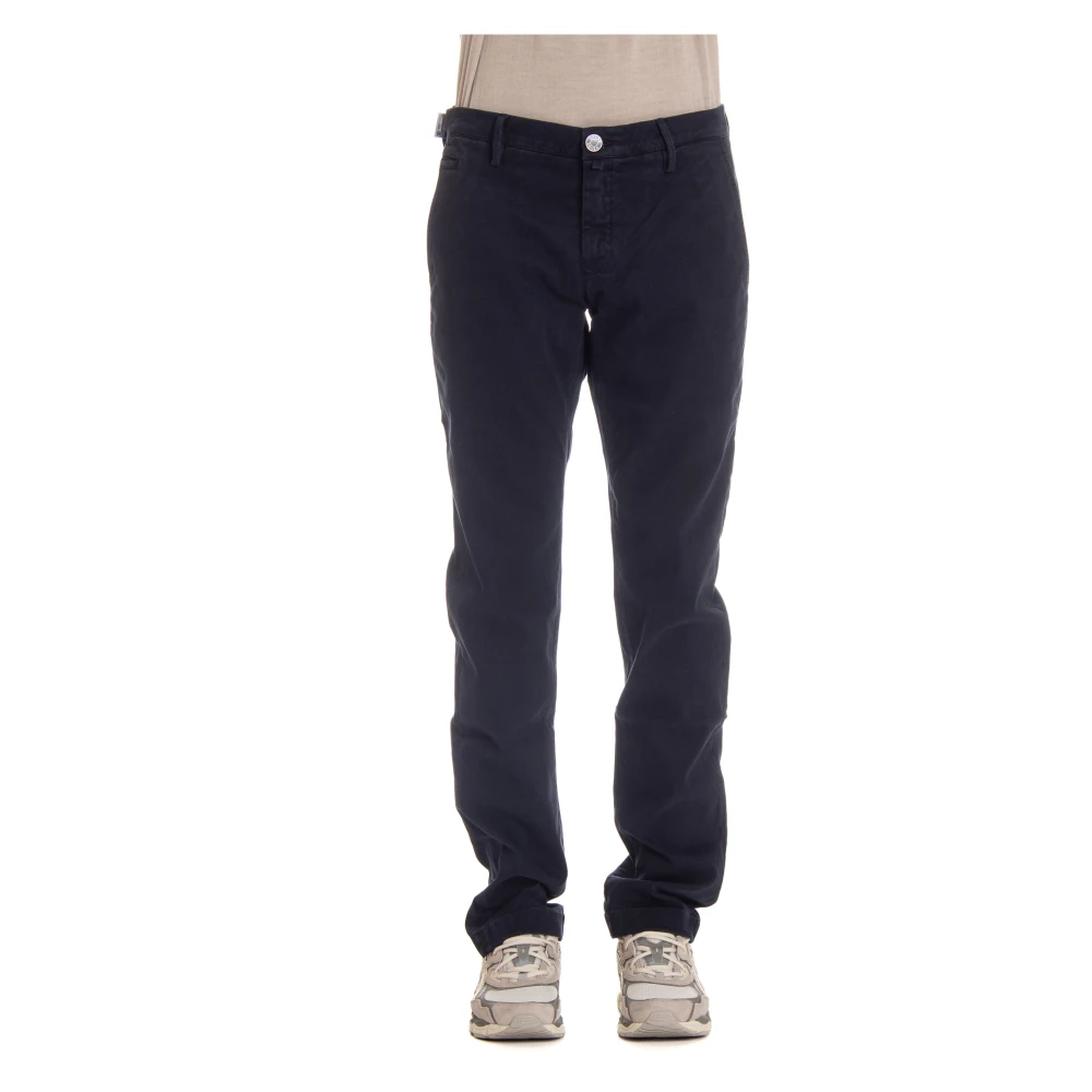 Jacob Cohën Luxe 5-Pocket Broek Blauw Blue Heren
