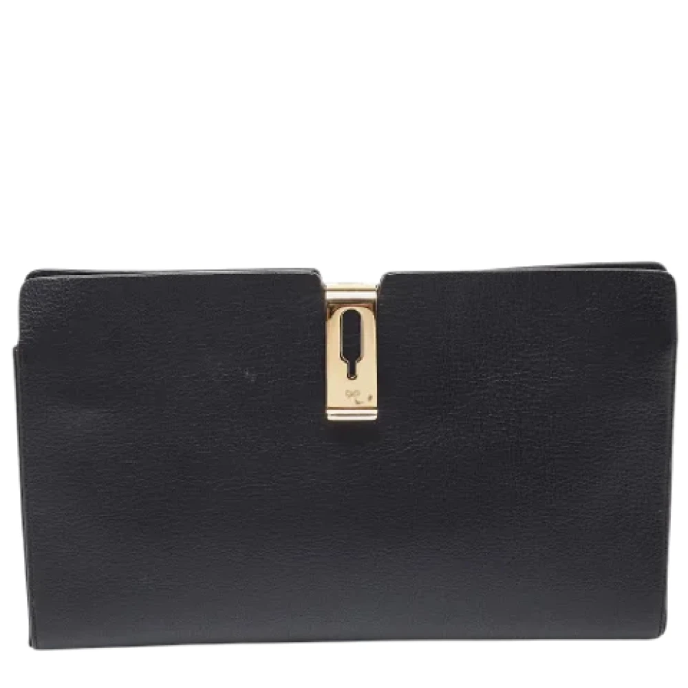 Anya Hindmarch Pre-owned Leather clutches Black Dames