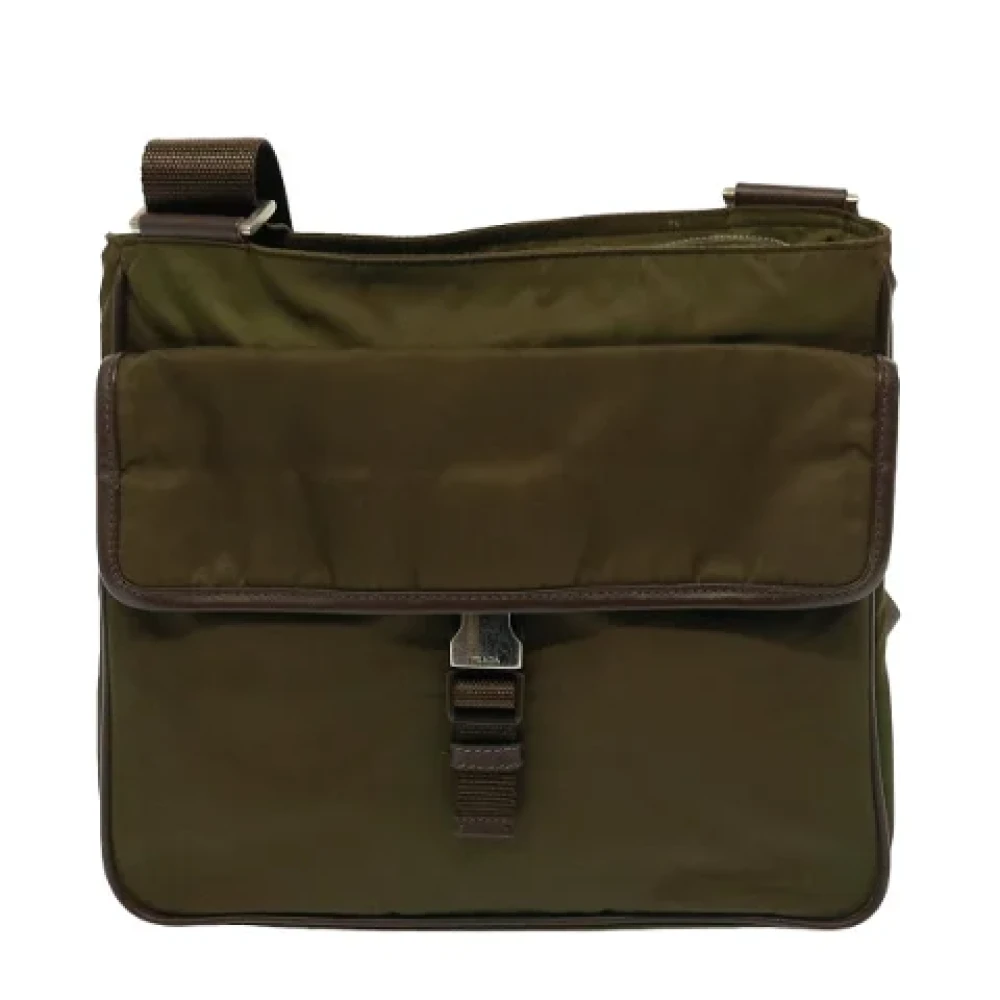 Prada Vintage Pre-owned Coated canvas prada-bags Brown Dames