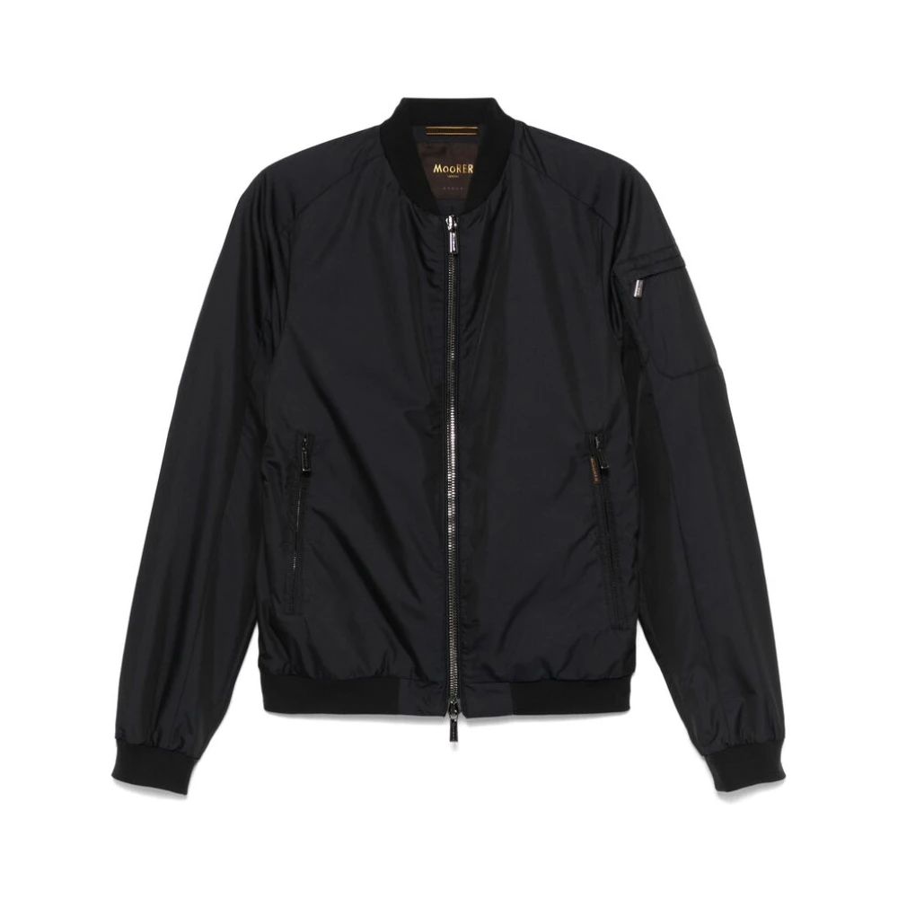 Moorer Midnight Blue Rits-Front Buitenkleding Blue Heren