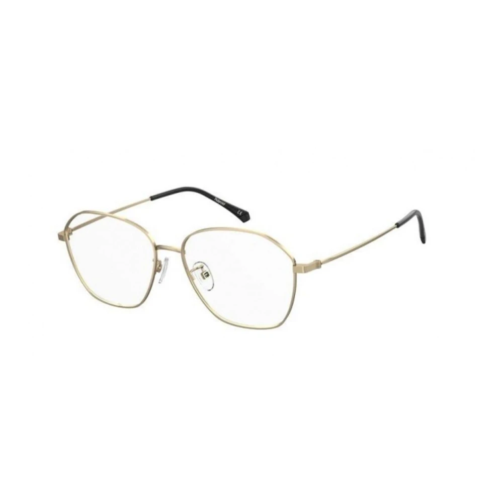 Polaroid Gouden Metalen Frame Gepolariseerde Bril Yellow Dames