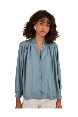 elegant-v-neck-jacquard-shirt