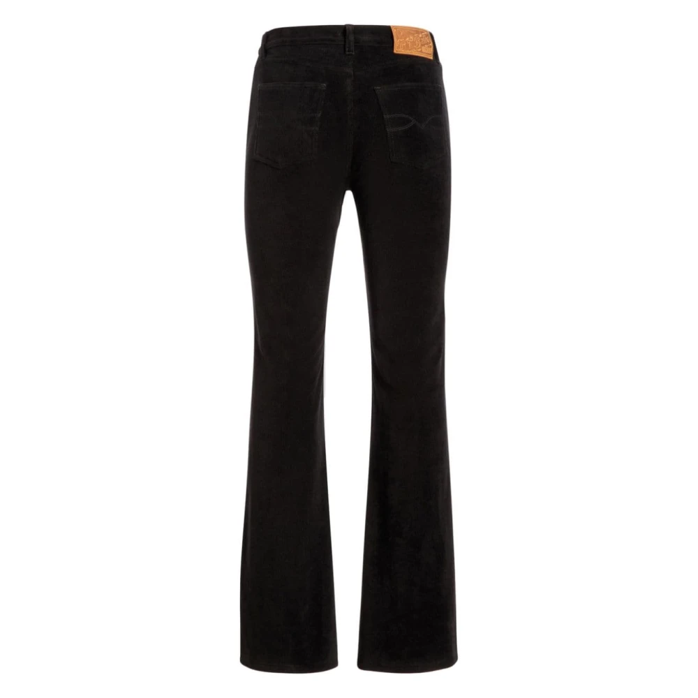 Bally Zwarte Denim Flared Broek Black Heren