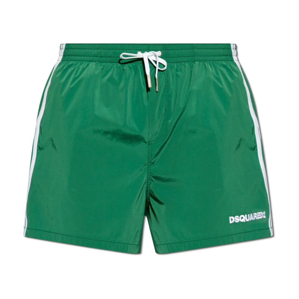 Dsquared2 Men's Green Swim Shorts - Beachwear - Xs - Swimwear