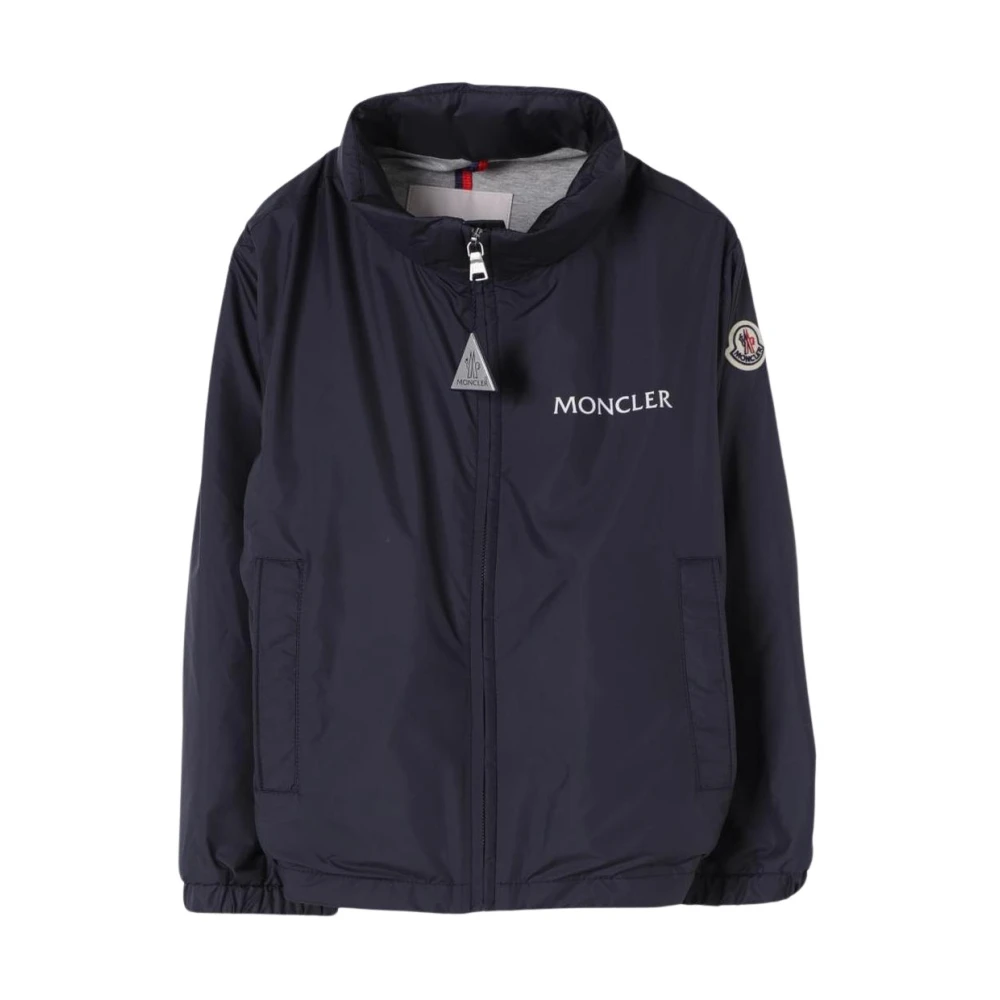 Moncler Unisex Kids Blue Light Jackets,, Lightweight Zipup Jacket Size 14 Y
