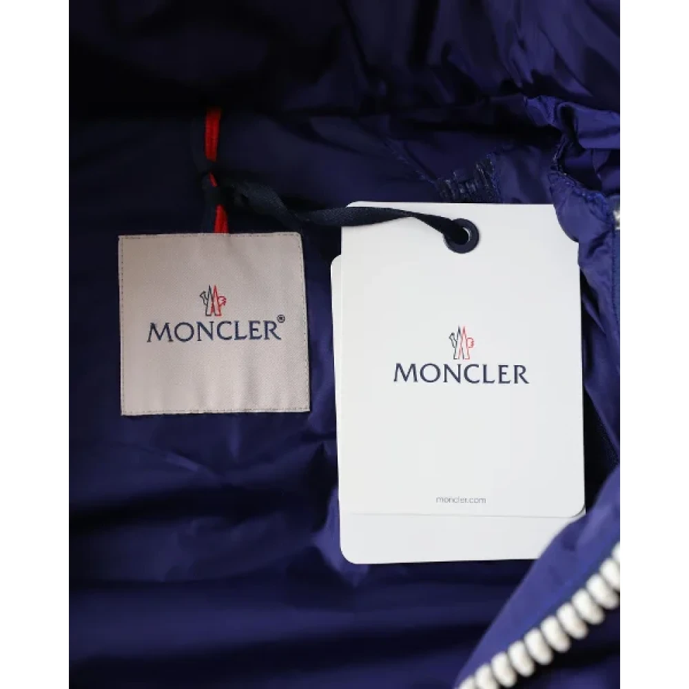 Moncler Pre-owned Fabric outerwear Blue Heren