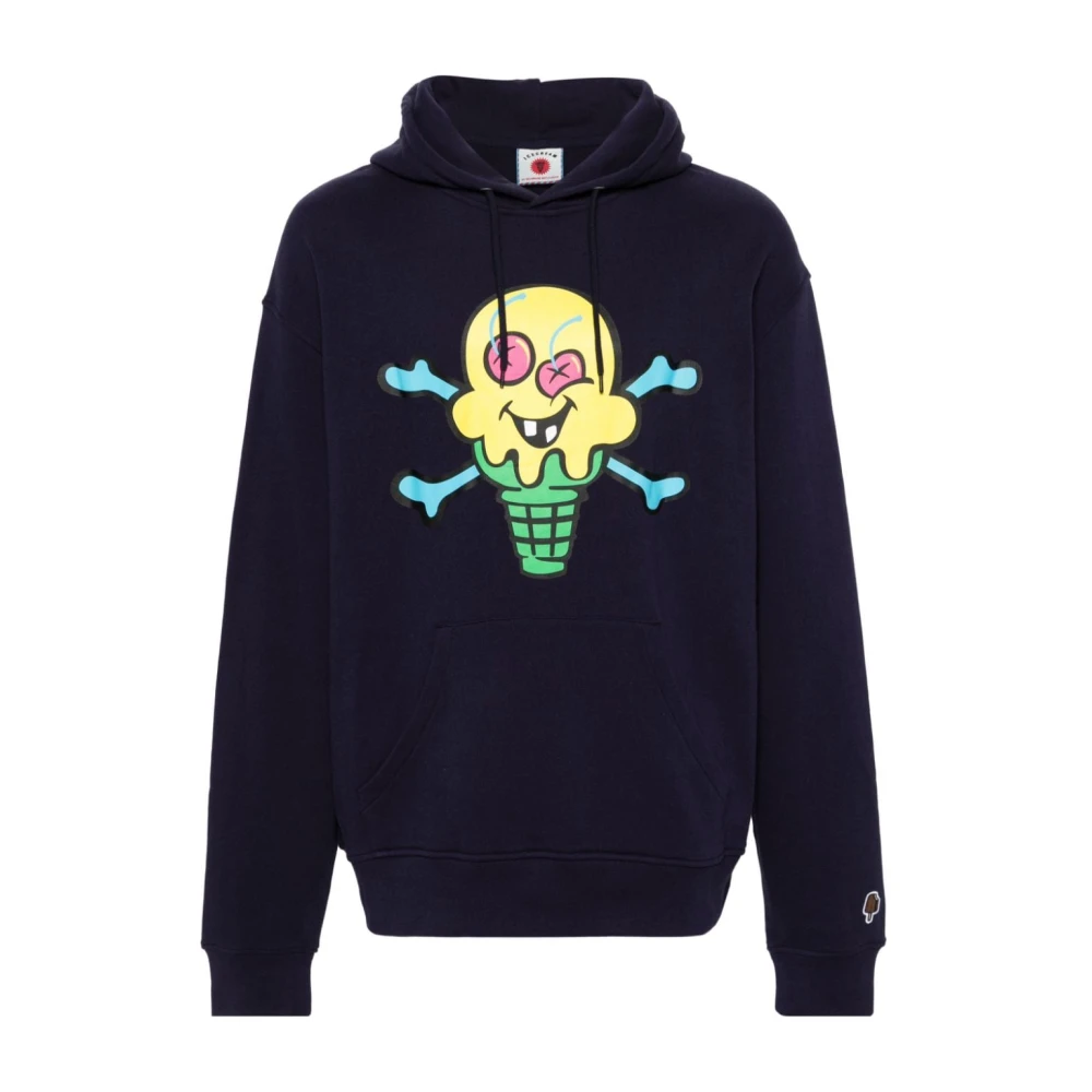 Icecream Sweater met Grafische Print en Geborduurd Logo Blue Heren