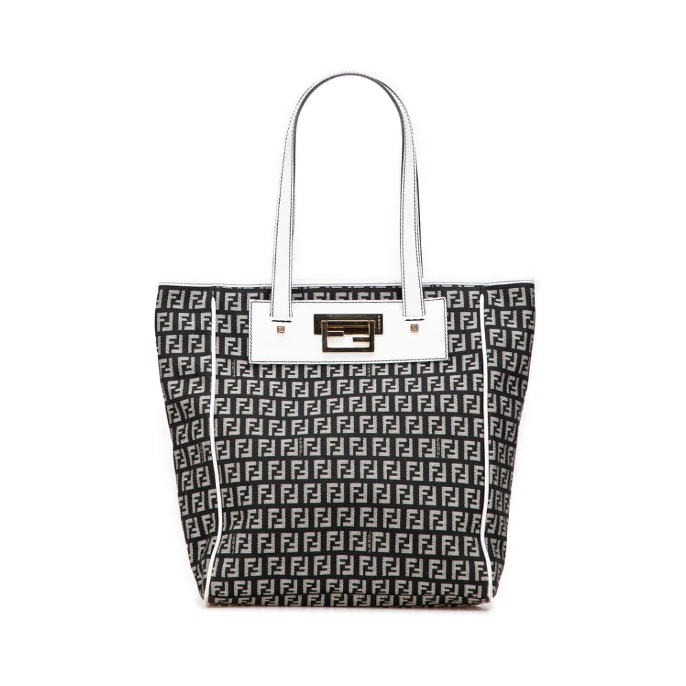 Fendi Vintage Damen Multicolor Gebrauchte Strukturierte Tote Tasche