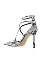 sandales-en-cuir-python-gris