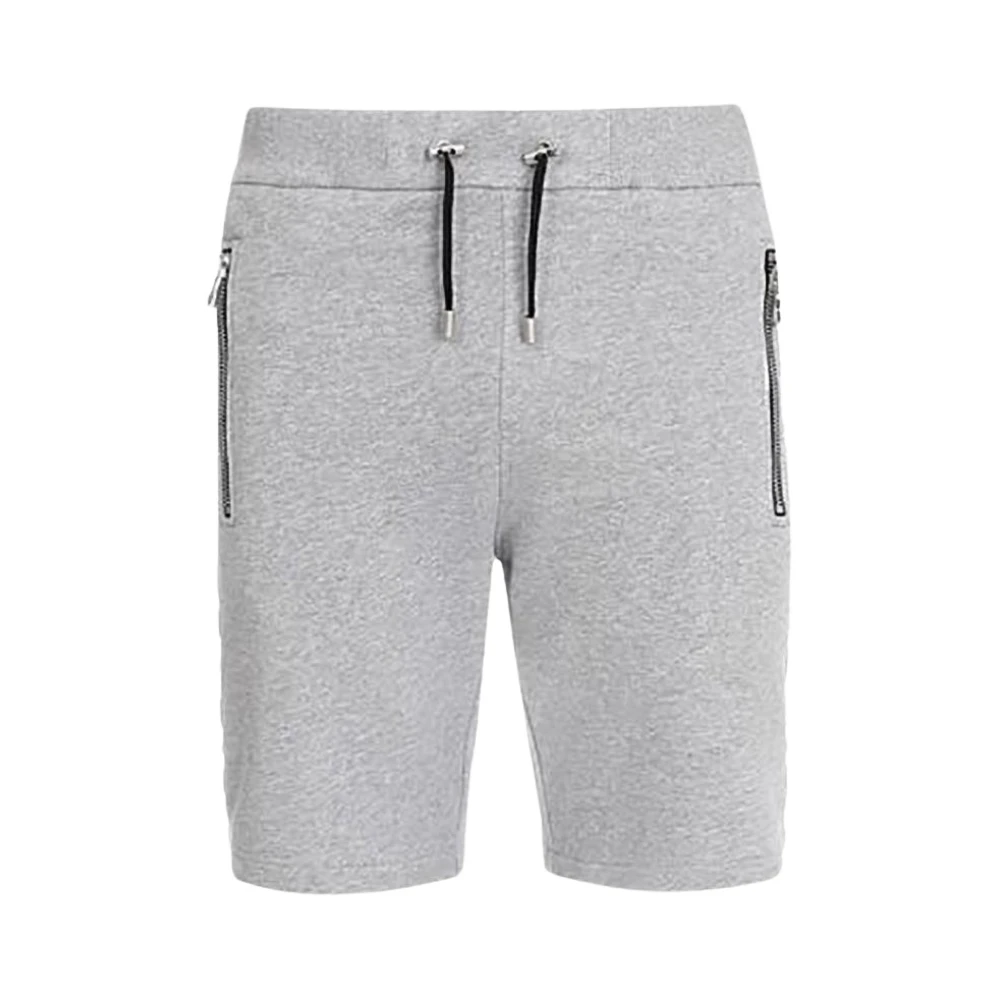 Balmain Grijze Katoenen Casual Shorts Gray Dames