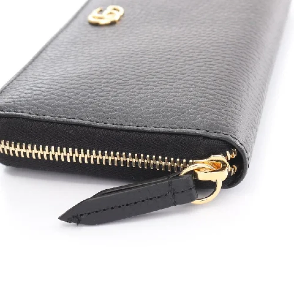 Gucci Vintage Pre-owned Leather wallets Black Dames