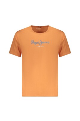 orange-logo-print-bomull-t-shirt