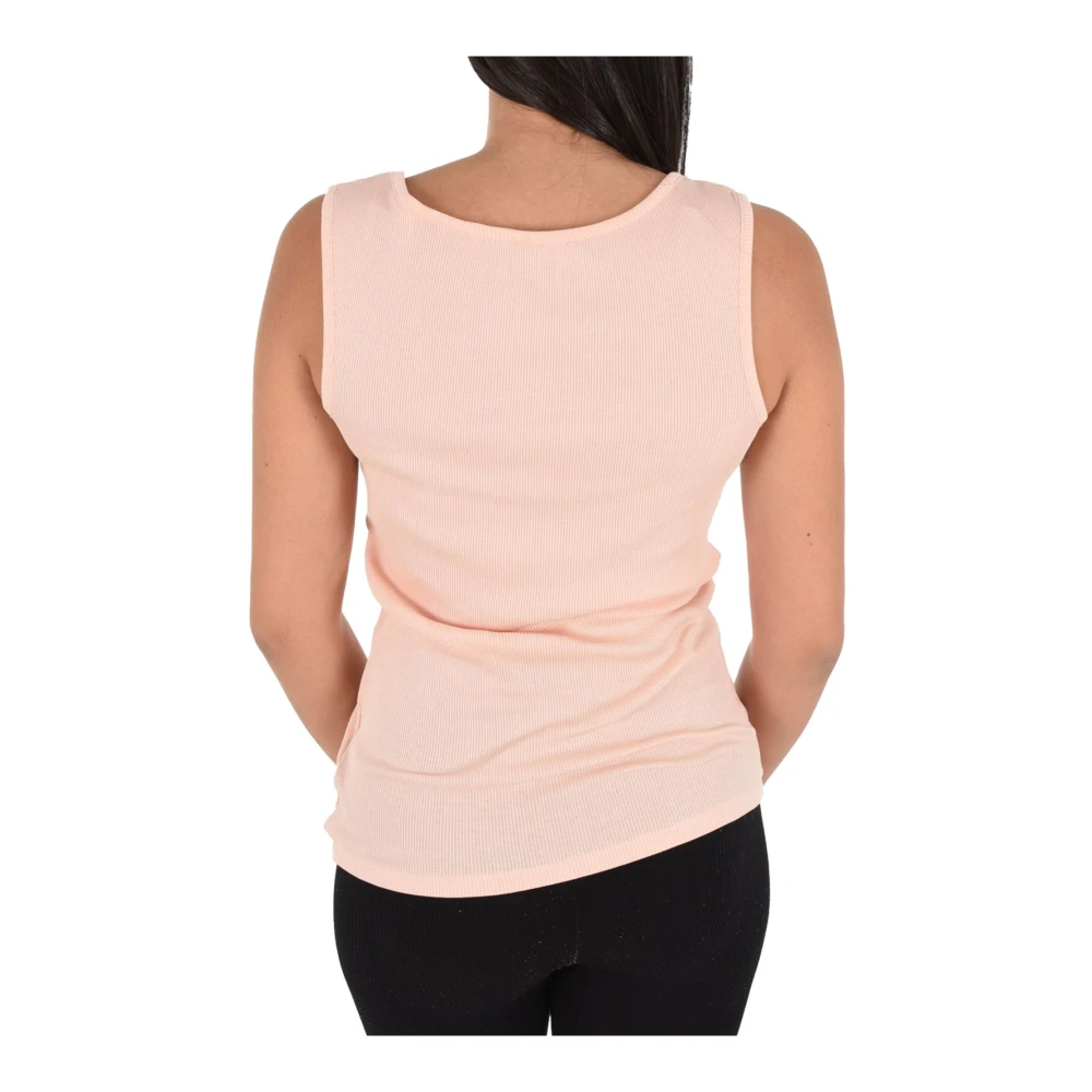 Guess Geribd Tanktop met Strasssteentjes Pink Dames