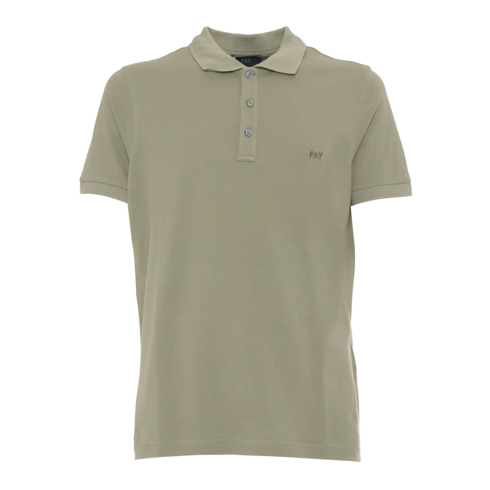 Fay - Tops > Polo Shirts - Green - Fay - Modalova