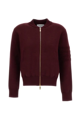 Ottoman Milano Stitch 4-Bar Bomber Cardigan