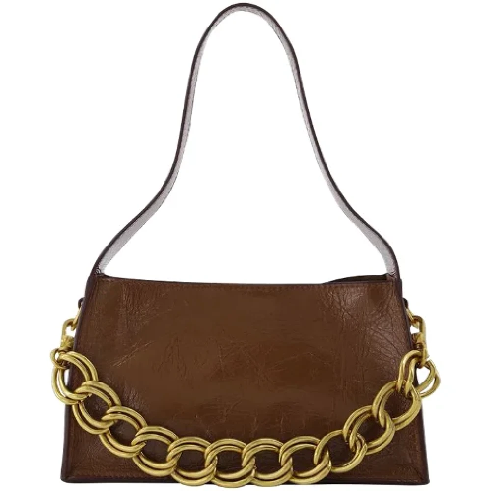 Manu Atelier Leather shoulder-bags Brown Dames