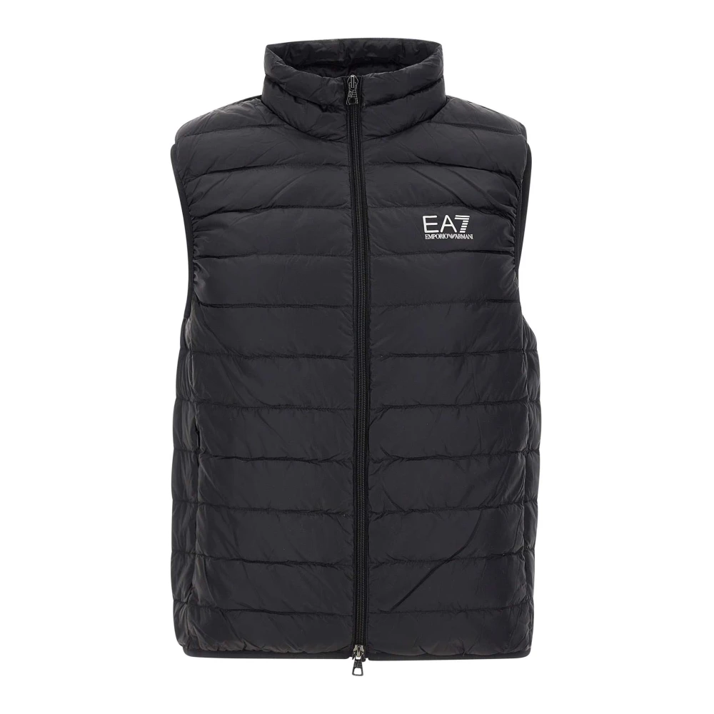 Emporio Armani EA7 Zwarte Jassen voor Mannen Black Heren