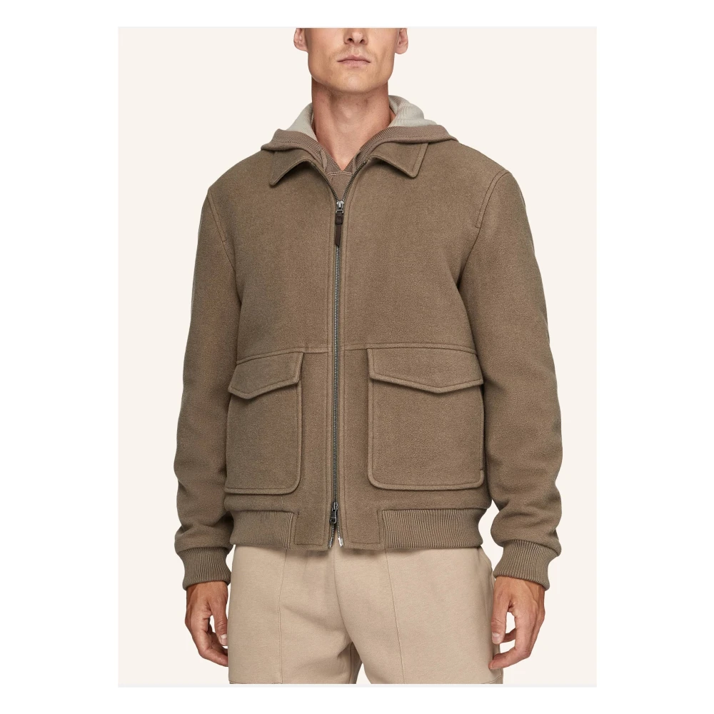 Boggi Milano Bomberjack Beige Heren