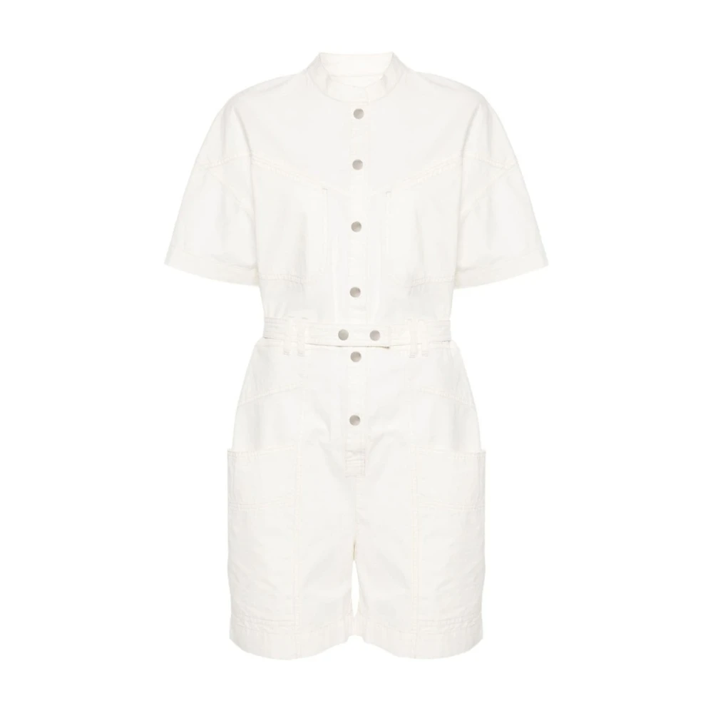 Isabel Marant Étoile Snygg Overall Jumpsuit White, Dam