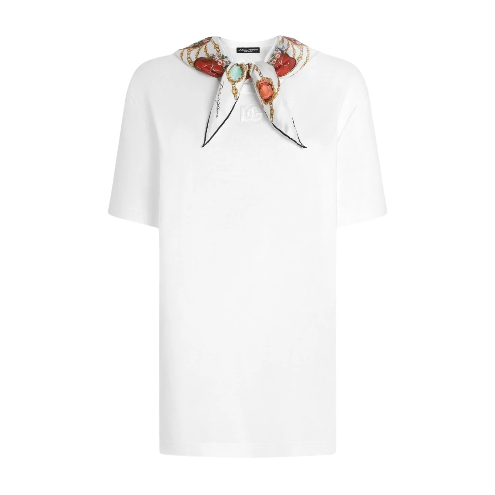 Dolce & Gabbana Women's White T-Shirts, 2XS, T-Shirts