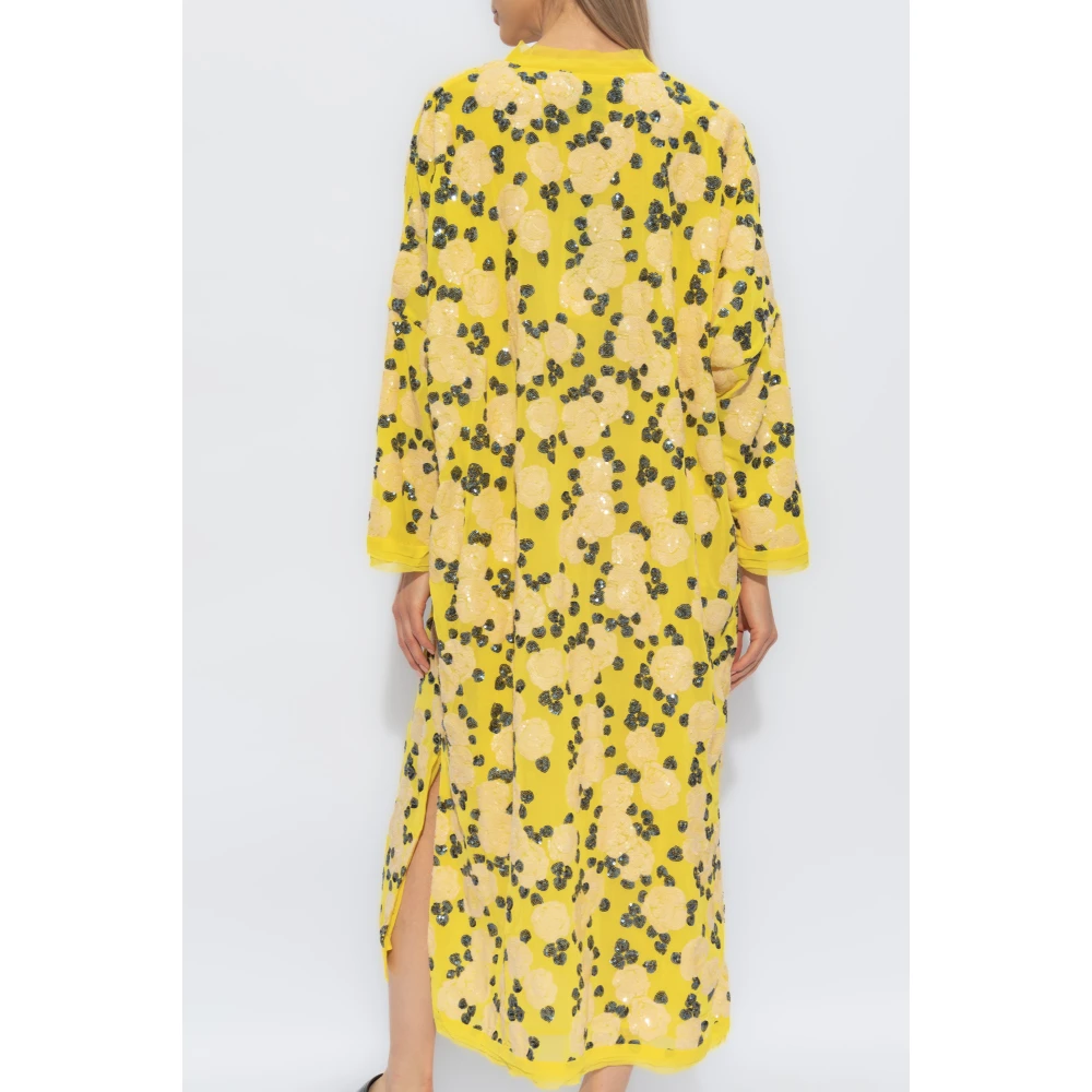 Munthe Jurk met applicaties Yellow Dames