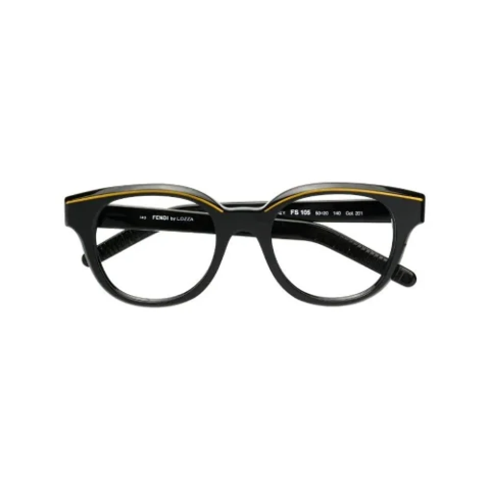 Fendi Vintage Pre-owned Acetate sunglasses Black Dames